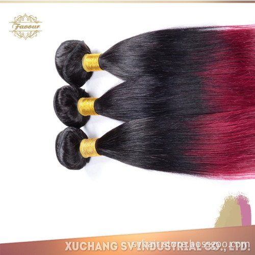 2015 factory cheap price human hair bundles wholesale brazilian hair 2 tone ombre hair weaves
